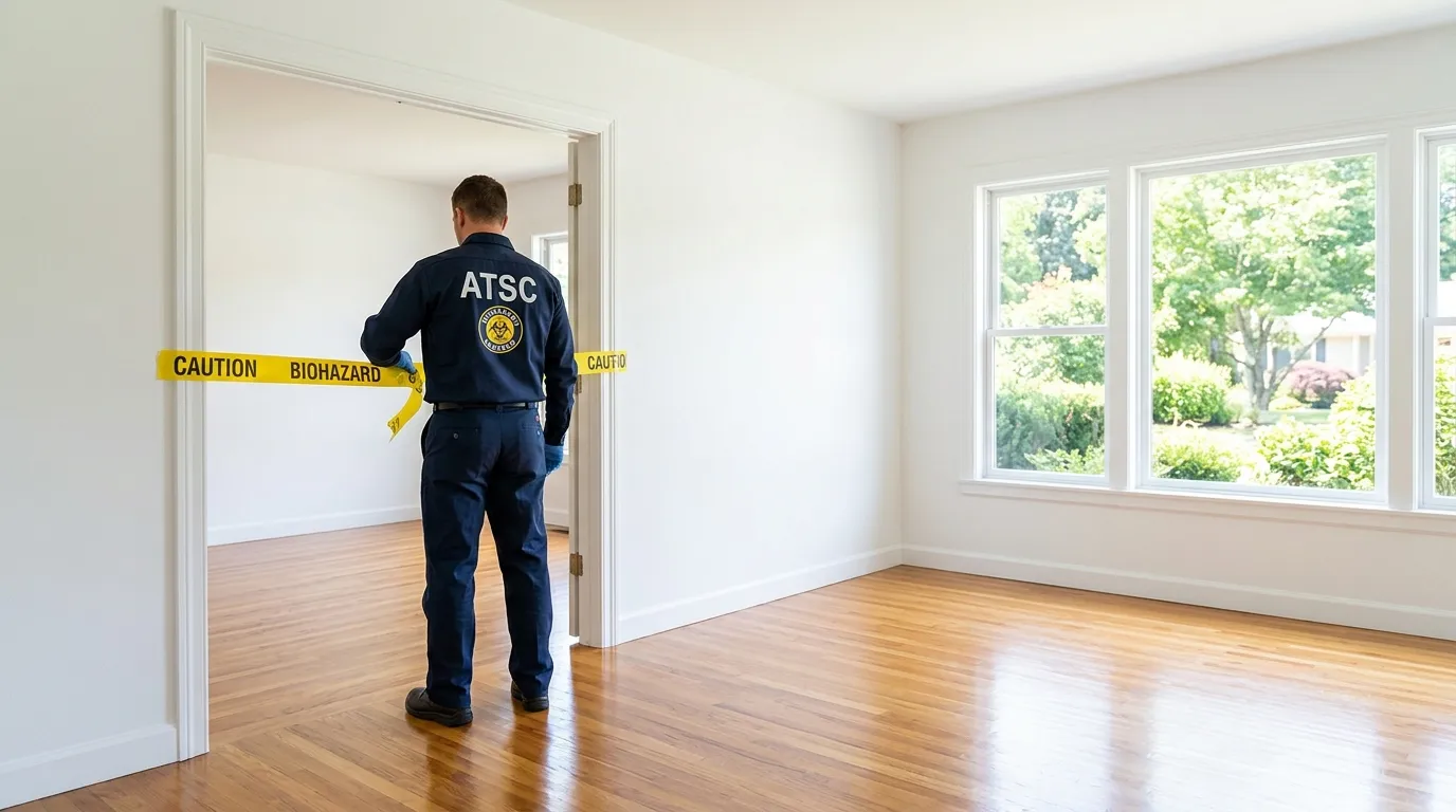 Certified biohazard cleanup crew performing Crime Scene Cleanup in Brandywine